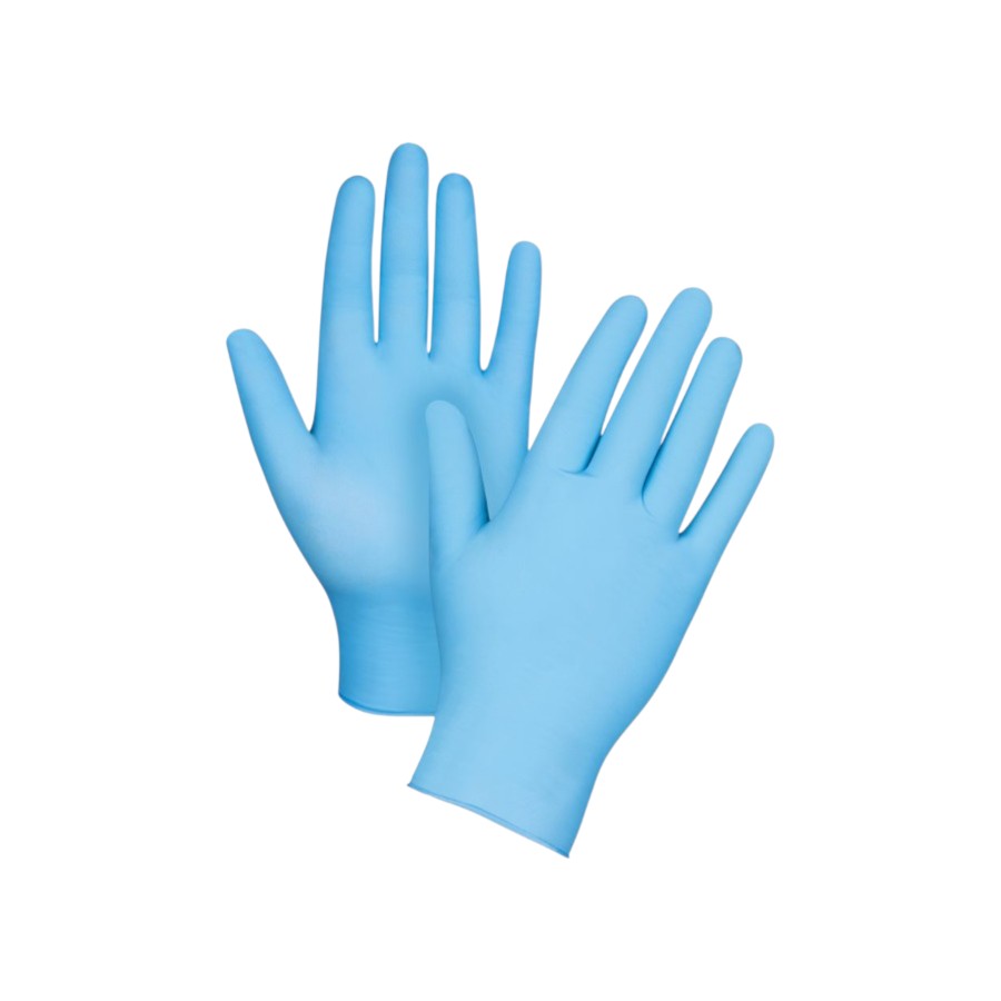 Puderfreie Vinylhandschuhe - 5 g - Blau - Größe S - 100 Stück